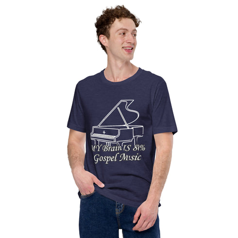 My Brain is 80% Gospel Music Christian Bible Verse T-Shirt